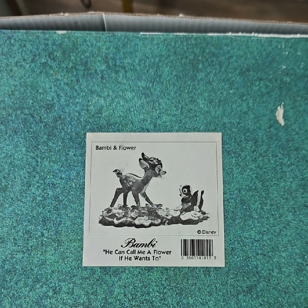 Disney Bambi & Flower Decor - Teal